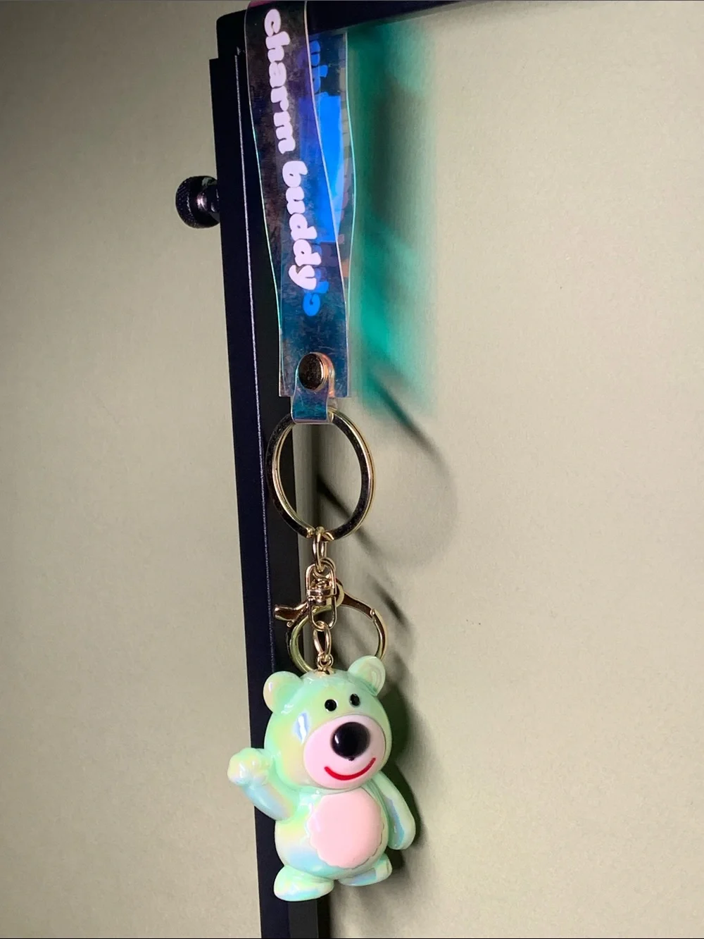 Charm Buddy Keychain - Green Bear